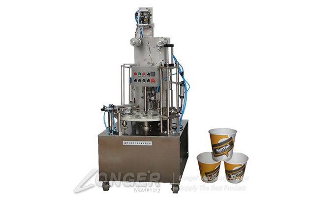 Rotary Type Roll Film Automatic Cup Filling Sealing Machine