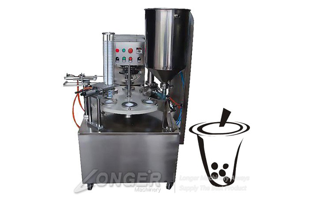 Rotary Type Automatic Yogurt Cup Filling Sealing Machine