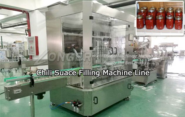 Fully Automatic Bottle Chilli Sauce Filling Capping Machine Line